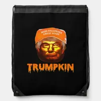 Trumpkin Make Halloween Great Again Sloth Drawstring Bag