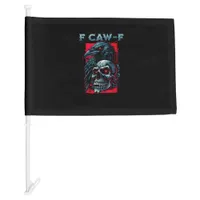 F-Caw-F Crow Humorous Graphic Car Flag
