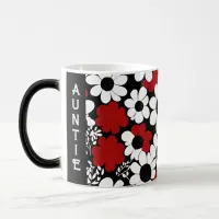 Personalized Auntie Floral Pattern  Magic Mug