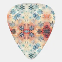 Vintage Snowflakes Pattern - Guitar Pick