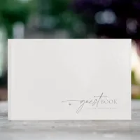 Chic Neutrals Minimalist Wedding Powder ID1020 Guest Book