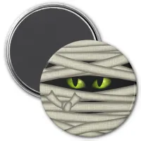 Mummy Eyes Halloween Green ID685 Magnet