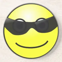 Happy Face with Sunglasses Coaster