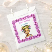 Personalized Birthday Girl Princess of Color Favor Bag