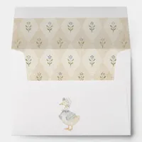 Vintage Woodland Nursery Cottagecore Baby Shower Envelope