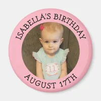Birthday Reminder Personalized Photo Magnet