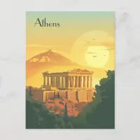 Travel to Athens Postcard