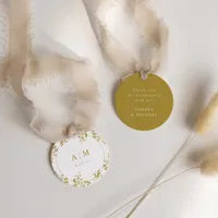 Elegant Vintage Gold Wedding Favor Tags