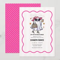 Let's Put the Boo in Boujee Halloween Bachelorette Invitation