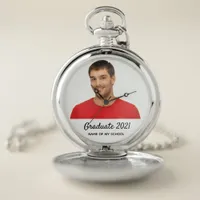 Graduation photo male student guy pocket watch
