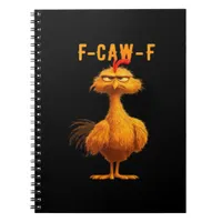Gothic F-Caw-F Crow Funny Humor Notebook
