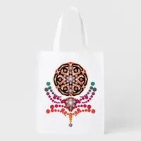 Mandala Rainbow Dancer Sacred Geometry Grocery Bag