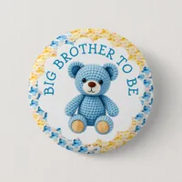 Big Brother to Be | Boy's Baby Shower Button