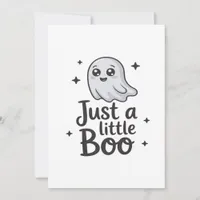 Just Little Boo Funny Design Holiday Card