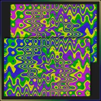 [Lava Lamp] Op-Art Swirls & Dots Purple Blue Green Tissue Paper