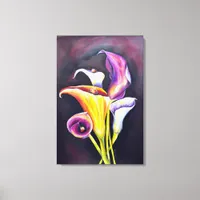 Calla Lillies Canvas Print