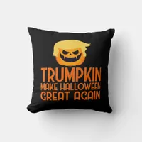 Halloween Trumpkin Make Halloween Great Again Throw Pillow