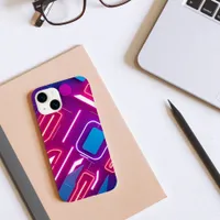 Neon Geometric Glow Case-Mate iPhone 14 Case
