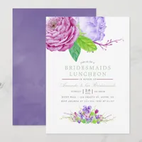 Watercolor Floral Summer Wedding Invitation