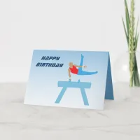 Birthday Boys Gymnastics Pommel Horse Card