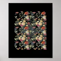Whimsigoth Old Victorian Floral Oil Painting Class Poster