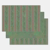 Southwest Roadrunner Sagebrush Green Wrapping Paper Sheets