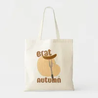 Brat Autumn Funny Trending Season Cartoon Art Tote Bag