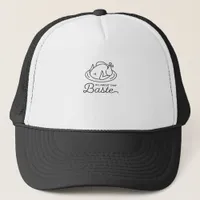 All About That Baste Thanksgiving Minimal Design Trucker Hat