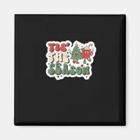 Tis Season Retro Funny Sloth Magnet