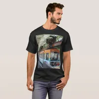 Orange Blue Wuppertal Floating Train T-Shirt