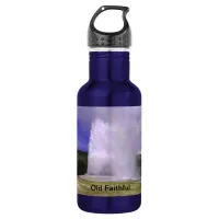 Old Faithful in Yellowstone National Park Stainless Steel Water Bottle