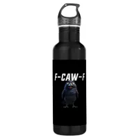F Caw F Raven Funny Gear Creative Style Stainless Steel Water Bottle