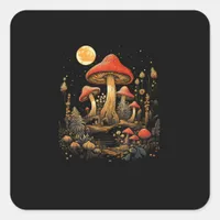 Cottagecore Mushroom Cottagecore Aesthetic Goblinc Square Sticker
