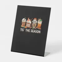 Tis The Season Football Pumpkin Spice Halloween Fa Pedestal Sign