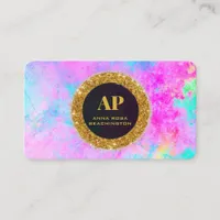 *~ QR  AP93 Neon bOLD Abstract Business Card