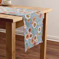 Daisy Floral Long Table Runner