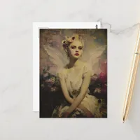 Fairy Mixed Media Collage Postcard