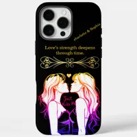 Love-themed playful moment for women iPhone 16 pro max case