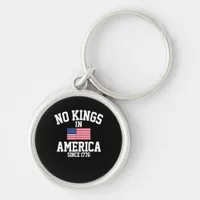 No Kings In America USA Flag Retro Cool Style Keychain