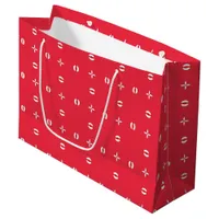 Christmas Holiday Charm Pattern 09 -  Large Gift Bag