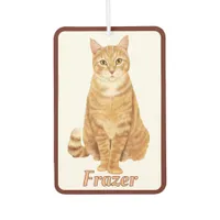 Orange Ginger Tabby Cat Personalized  Air Freshener