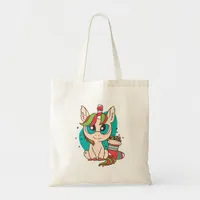 Unicorn Christmas Tote Bag