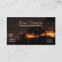 Winter Sunset Mood Business Card