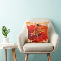 Balletcore Ballerina Throw Pillow – Dance Decor