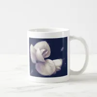 Crocus Flower Blossom in Black and White Coffee Mug