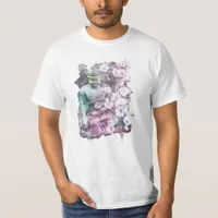*~* Zen Buddha Flowers Pastel Floral T-Shirt