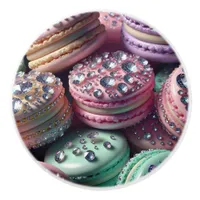 Pretty Macaron Bling Ceramic Knob