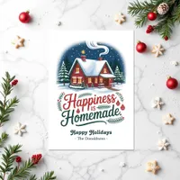 Happiness Is Homemade Cozy Cabin Christmas Holiday
