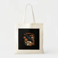 Crow Raven F-Caw-F Funny Halloween Gothic Creative Tote Bag
