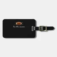 Tis The Season Football  - Retro Football Game Day Luggage Tag
